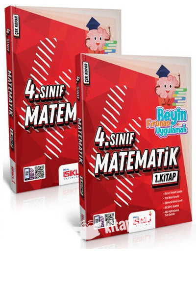 Beyin Fırtınası Uygulamalı 4.Sınıf Matematik Soru Bankası 1.Kitap ve 2.Kitap 2026 - Kolektif kitap kapağı