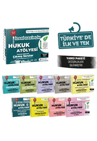 Hukuk Atölyesi İdari Hakimlik Tamamı Çözümlü Çıkmış Sorular Seti - Mustafa Dinçdemir kitap kapağı
