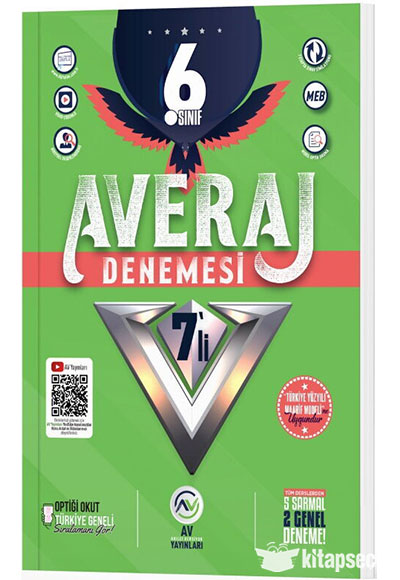 6. Sınıf Averaj 7 Deneme - Komisyon kitap kapağı