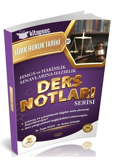 2026 HUKAL HMGS Hakimlik Türk Hukuk Tarihi Ders Notları Savaş Yayınları - Av. Özgür Özsoy kitap kapağı