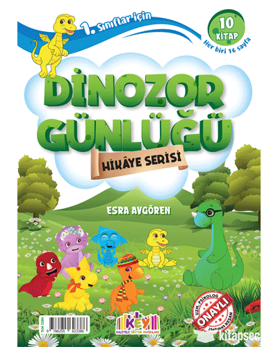 Dinozor Günlüğü Hikâye Serisi (10 Kitap+HDS) (Her Biri 16 Sayfa) KEY Yayınları - Esra Avgören kitap kapağı