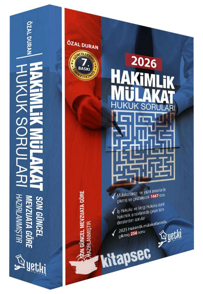 2026 Hakimlik Mülakat Hukuk Soruları - Özal Duran kitap kapağı