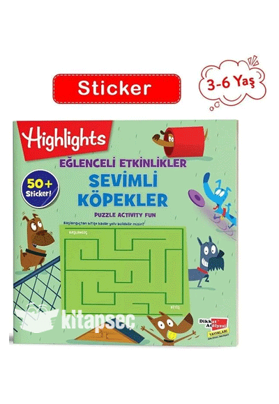 3-6 Yaş Sevimli Köpekler - Sticker Eğlenceli Etkinliklerle Hikayeli Bulmacalar - Dikkat Atölyesi Komisyonu kitap kapağı