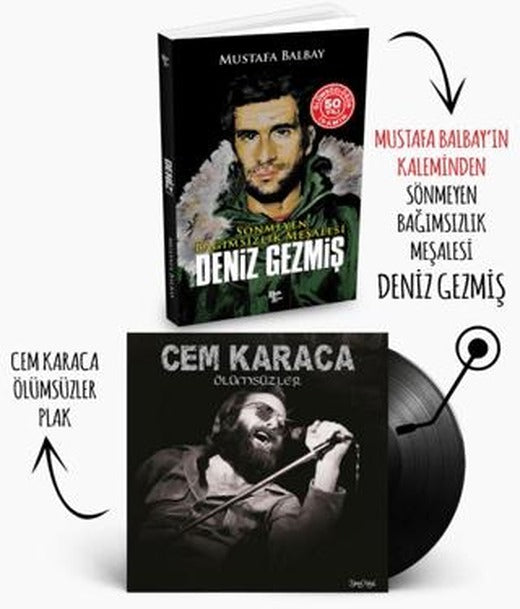 Plaklı Kitaplar - Deniz Gezmiş - Cem Karaca - Ölümsüzler Plak | Plak (Ciltsiz)