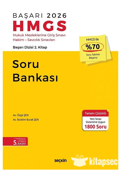 2026 BAŞARI HMGS Soru Bankası 5. Baskı Seçkin Yayınları - Özge Şen kitap kapağı