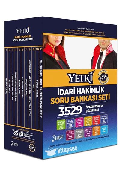 İdari Hakimlik Soru Bankası Seti - Komisyon kitap kapağı
