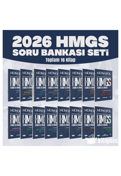 2026 HMGS Soru Bankası 16 Kitap Set - Monopol Komisyon kitap kapağı