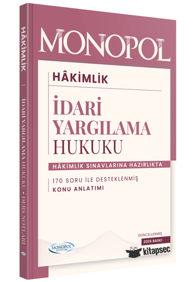 2026 Hakimlik İdari Yargılama Hukuku Konu Anlatımı - Monopol Komisyon kitap kapağı