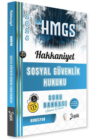 2026 Hakkaniyet Sosyal Güvenlik Hukuku Soru Bankası Yetki Yayınları - Yetki Komisyon kitap kapağı