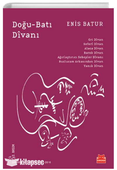 Doğu-Batı Dîvanı; Dramatik Şiirler 1988-2009 Kırmızı Kedi Yayınevi - Enis Batur kitap kapağı