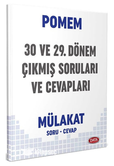 Data Yayınları 2024 Pomem 30. ve 29. Dönem Mülakat Çıkmış Soruları ve Cevapları - Data Komisyon kitap kapağı
