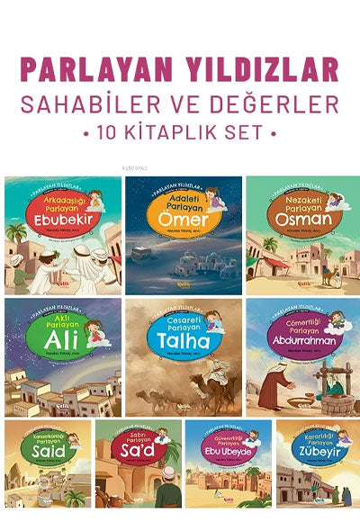 Parlayan Yıldızlar - Sahabiler ve Değerler (10 Kitap Set) - Handan Yalvaç Arıcı kitap kapağı