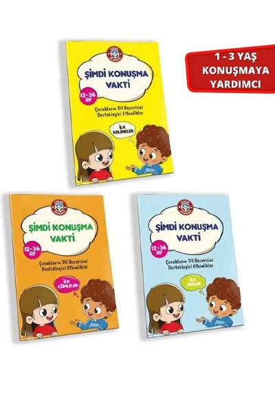 Şimdi Konuşma Vakti Seti 3 Kitap Çocuk Akademi - Komisyon kitap kapağı