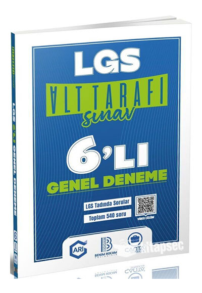 Lgs Alt Tarafı Sınav 6 lı Genel Deneme ( Benim Hocam- Arı- Çanta Yayınları ortak denemesidir ) - Komisyon kitap kapağı