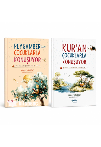 Kuran Çocuklarla Konuşuyor - Peygamber (S.A.V) Çocuklarla Konuşuyor 2 li Set - Yılmaz Yenidinç kitap kapağı