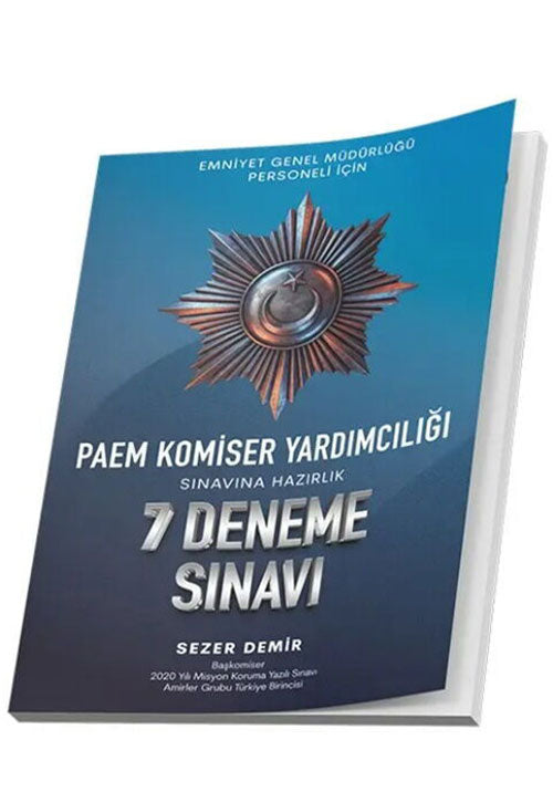 PAEM Komiser Yardımcılığı 7 Deneme Sınavı - Sezer Demir kitap kapağı