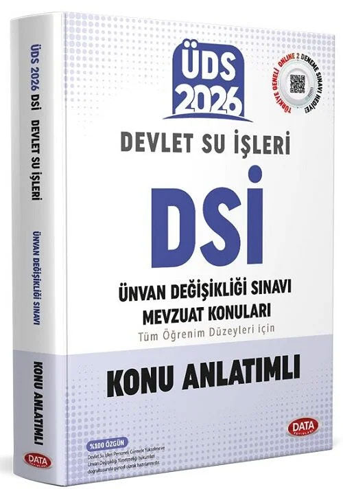 2026 GYS ÜDS DSİ Devlet Su İşleri Mevzuat Konuları Konu Anlatımlı Görevde Yükselme Ünvan Değişikliği - Data Komisyon kitap kapağı