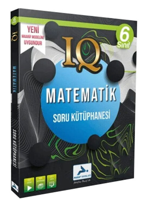 6. Sınıf Matematik IQ Soru Kütüphanesi Paraf Yayınları - Komisyon kitap kapağı