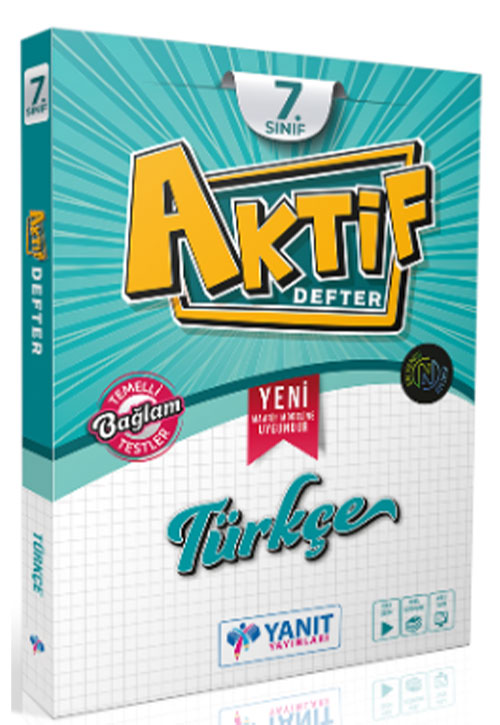 7. Sınıf Türkçe Aktif Defter - Yanıt Komisyon kitap kapağı