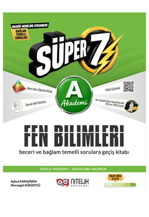 7. Sınıf Fen Bilimleri Süper A Soru Kitabı - Aykut Karaçimen kitap kapağı