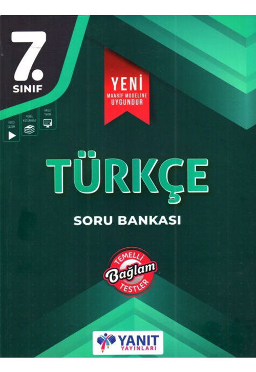 7. Sınıf Türkçe Soru Bankası - Yanıt Komisyon kitap kapağı