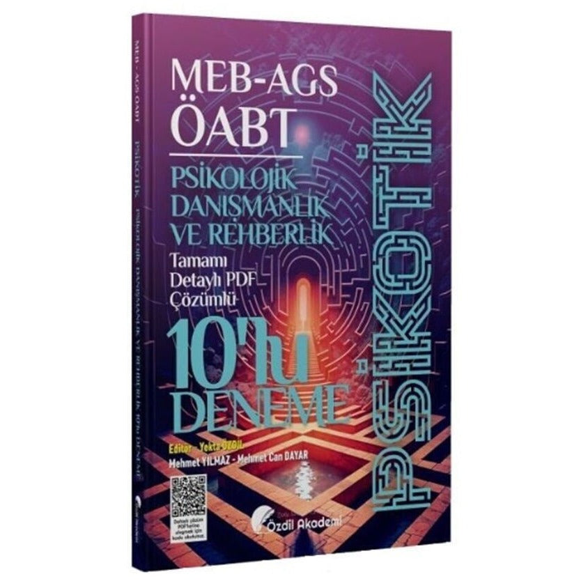 ÖABT MEB-AGS Psikolojik Danışmanlık ve Rehberlik Psikotik 10 Deneme Çözümlü
