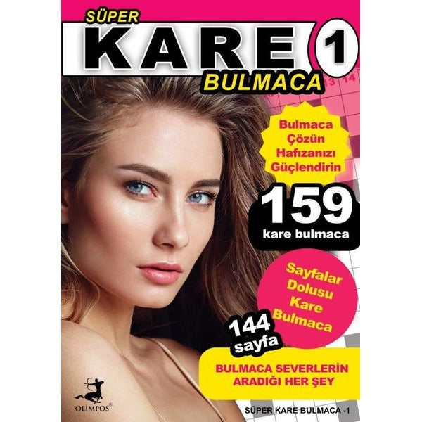 Süper Kare Bulmaca - 1 | Olimpos Yayınları