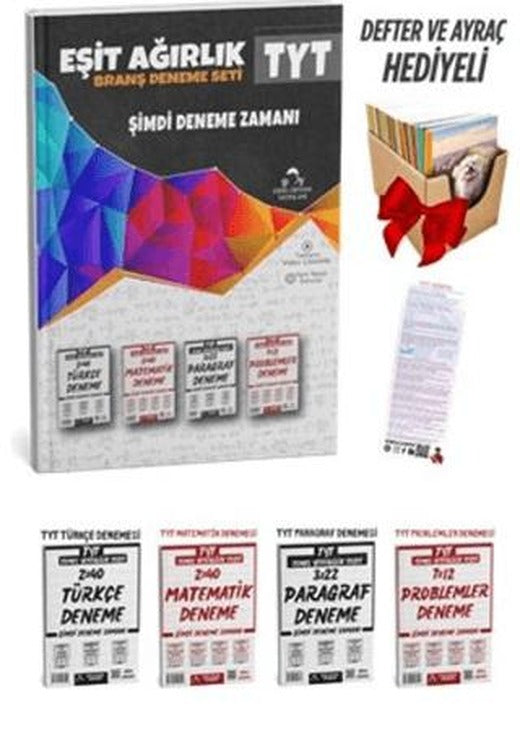 2025 TYT Eşit Ağırlık Deneme Sınavı Seti + Defter hediyeli | Ders Ortamı Yayınları (Ciltsiz)