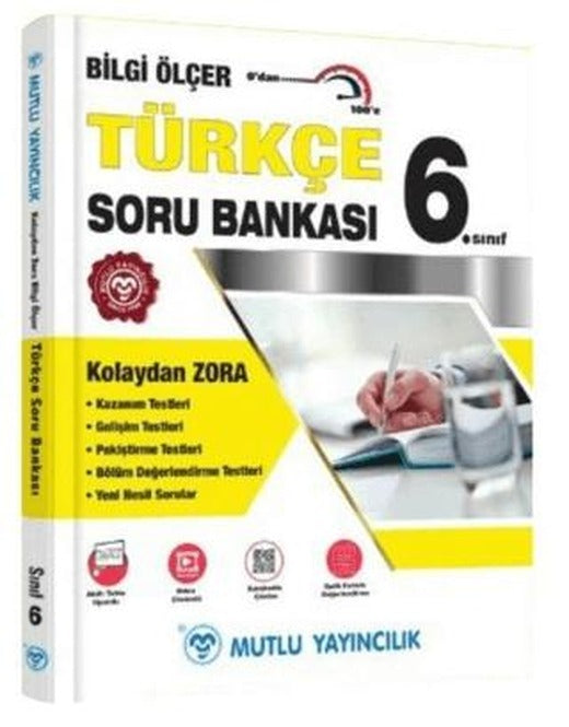 Mutlu Yayınları 6. Sınıf Türkçe Bilgi Ölçer Soru Bankası