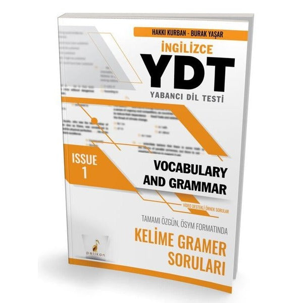 YDT İngilizce Vocabulary and Grammar Issue 1 | Pelikan Yayınları (İnce Kapak)