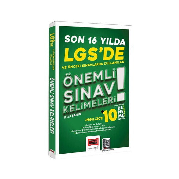 LGS'de Son 16 Yılda Kullanılan Önemli İngilizce Sınav Kelimeleri | Yargı Yayınevi (Ciltsiz)