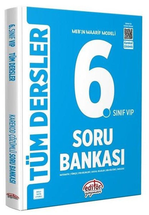 6.Sınıf VIP Tüm Dersler Soru Bankası | Editör (İnce Kapak)