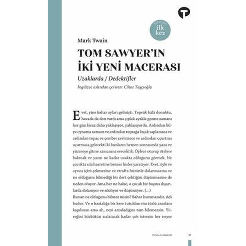 Tom Sawyer'in İki Yeni Macerası | Turkuvaz Yayınları