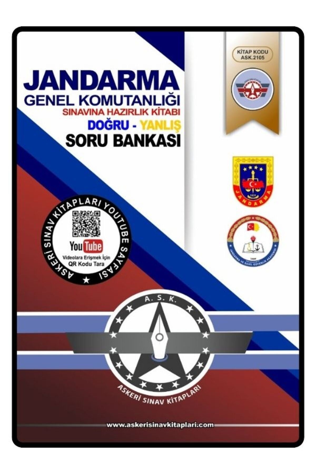 Jandarma Genel Komutanlığı Sınavlarına Hazırlık Kitabı (Doğru-Yanlış Soru Bankası)