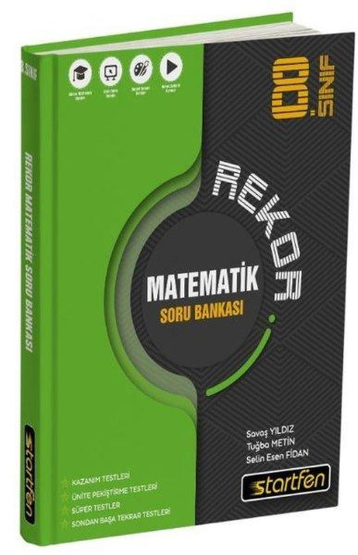 8. Sınıf Matematik Rekor Soru Bankası | Startfen Yayınları (İnce Kapak)