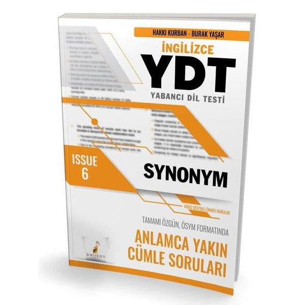 YDT İngilizce Synonym Issue 6 | Pelikan Yayınları (İnce Kapak)