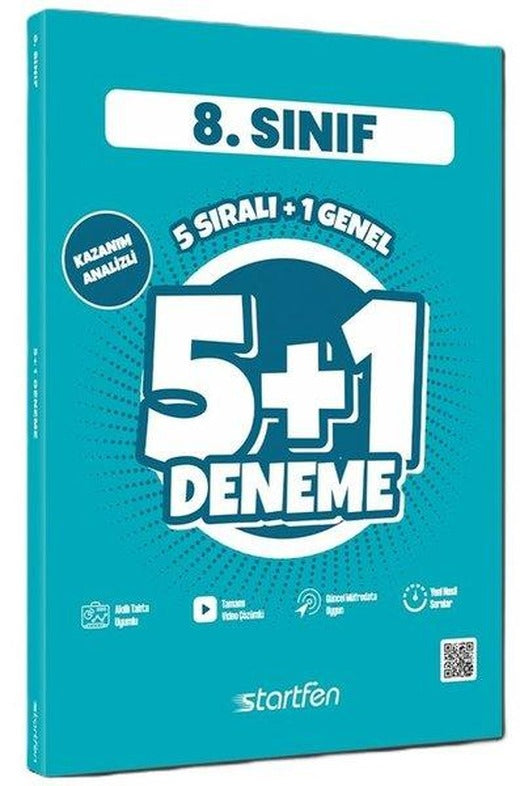 8. Sınıf LGS 5 + 1 Deneme | Startfen Yayınları (İnce Kapak)