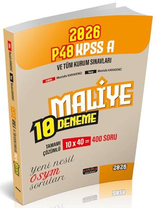 P48 KPSS A Grubu Maliye 10 Deneme | Savaş Yayınevi (Ciltsiz) - Resim 1