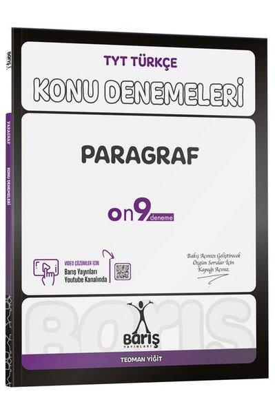 TYT Türkçe Paragraf Konu Denemeleri | Barış Yayınları-Eğitim (İnce Kapak) - Resim 1