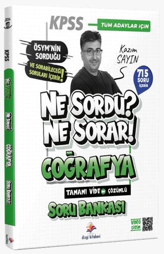 2026 Ne Sordu Ne Sorar KPSS Coğrafya Tamamı Video Çözümlü Soru Bankası