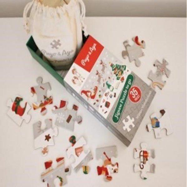 Jigsaw Puzzle to go Winter Wonderland | Puyo And Aya Yayınları (İnce Kapak) - Resim 1