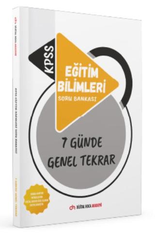 KPSS Eğitim Bilimleri Soru Bankası 7 Günde Genel Tekrar Kitabı Akademi