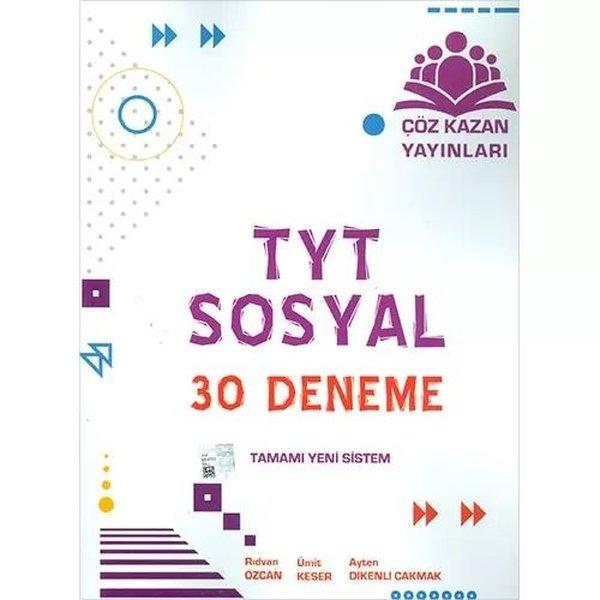 TYT Sosyal Bilimler 30 Deneme | Çöz Kazan Yayınları (İnce Kapak) - Resim 1