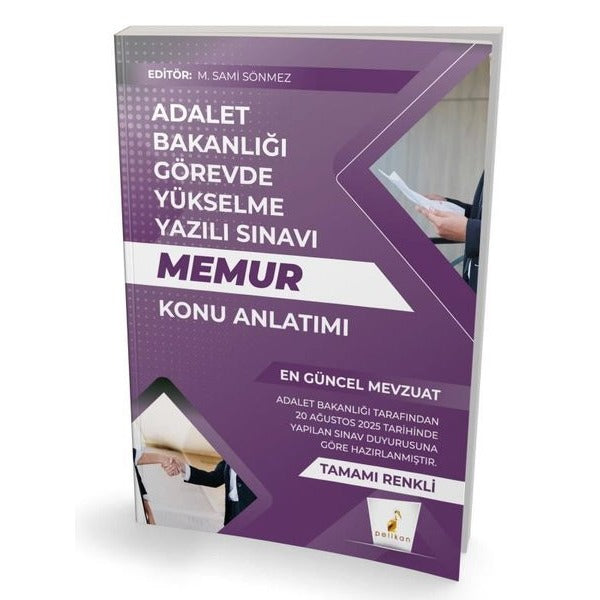 GYS Adalet Bakanlığı Görevde Yükselme Yazılı Sınavı Memur Konu Anlatımı | Pelikan Yayınları (İnce Kapak)