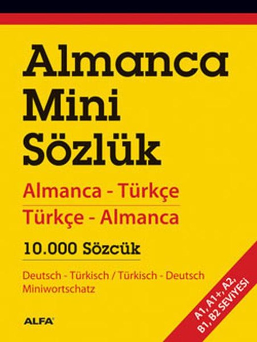 Almanca Mini Sözlük | Alfa Yayıncılık (İnce Kapak)