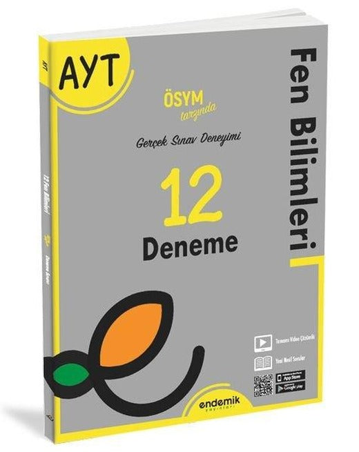 2022 AYT Fen Bilimleri 12'li Deneme Sınavı | Endemik Yayınları (İnce Kapak)
