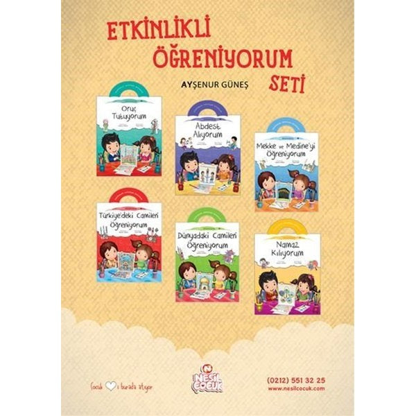 Etkinlikli Öğreniyorum Seti - 6 Kitap Takım | Nesil Çocuk Yayınları (İnce Kapak)