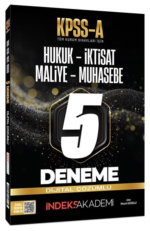 KPSS A Grubu 5 Deneme Çözümlü | İndeks Akademi (İnce Kapak)