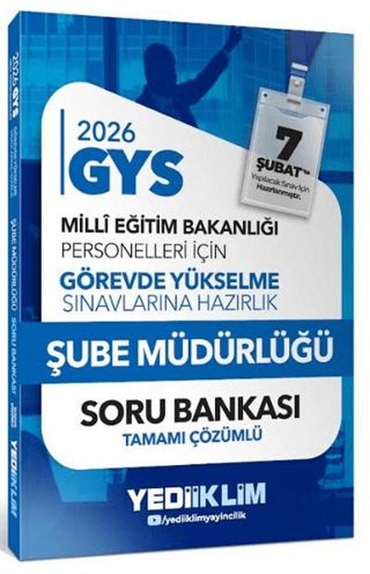 2026 MEB GYS Şube Müdürlüğü Tamamı Çözümlü Soru Bankası | Yediiklim Yayınları (Ciltsiz)
