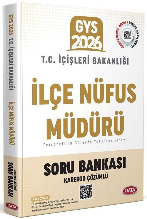 T.C. İçişleri Bakanlığı İlçe Nüfus Müdürü GYS Soru Bankası - Karekod Çözümlü